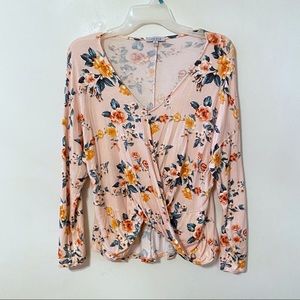 Floral Twist Front Shirt